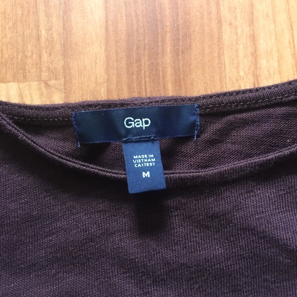 GAP Brown Short Sleeved Shirt - Size M - Picture 2 of 4